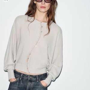 NWT Zara asymmetrical cardigan